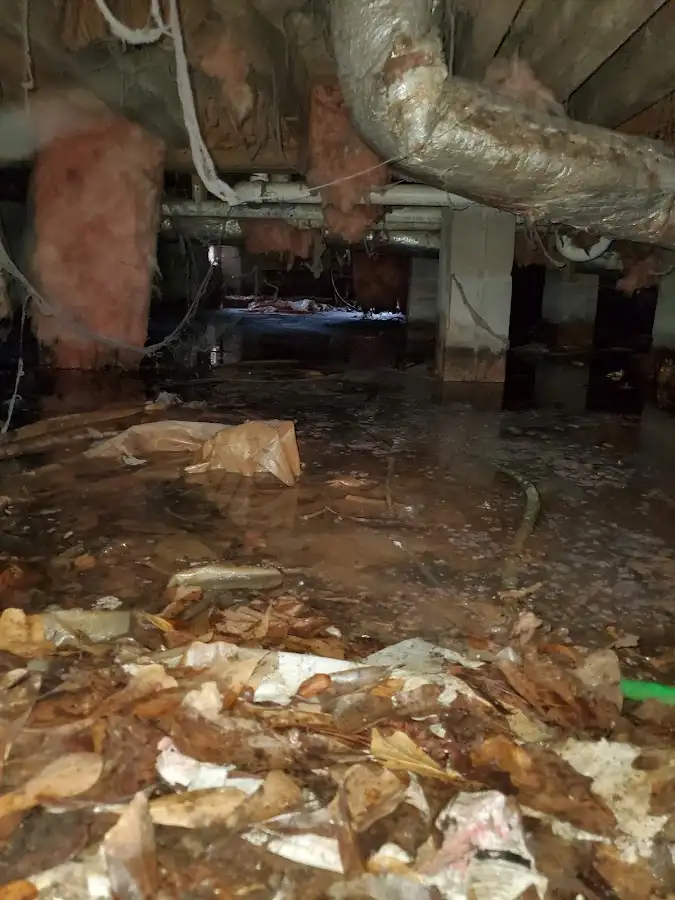 Crawl space flood assessment for Commercial Water Damage Restoration in Nanakuli